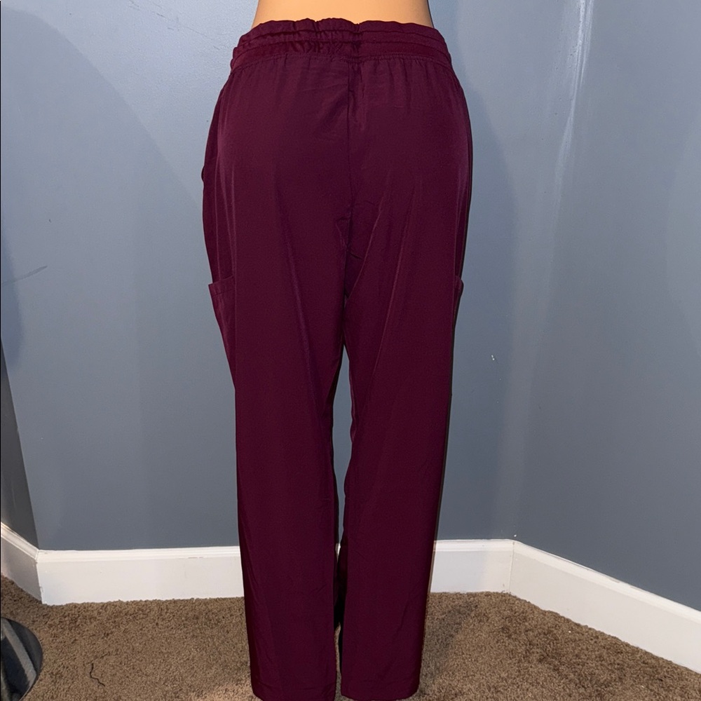 GT Performance Scrub Pants - Wine Colored, Size XL - Picture 6 of 9